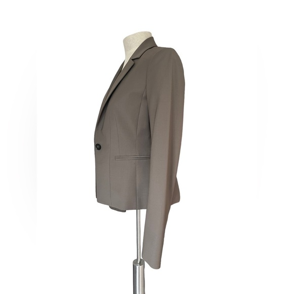 Ann Taylor Wool Blazer/Spandex Brown Women’s Size 4T - Picture 3 of 7